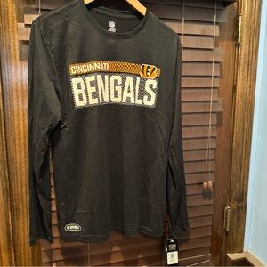 New Era NFL Men's Cincinnati Bengals Blitz Performance Long Sleeve T-Shirt M Med